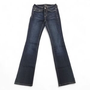 White House Black Market Blanc Boot Cut Jeans, Dark Denim, Mid Rise, 00R